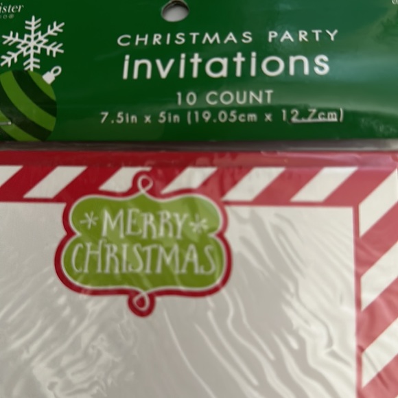 NWT Christmas Party Invitations- 10 counts - Picture 2 of 3